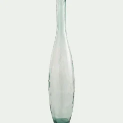 Vase*alinea Grand vase bouteille en verre recyclé - H100cm Bleu