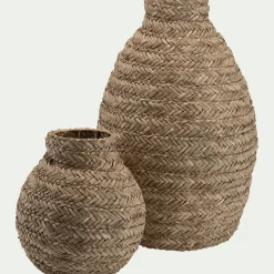 Vase*alinea Grand vase en jonc de mer tressé H60cm - Naturel