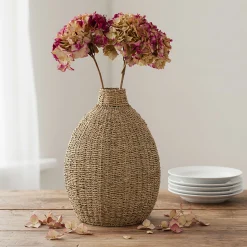 Décoration À Poser|Vase*alinea Grand vase en jonc de mer H51cm - Naturel