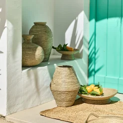 Vase*alinea Grand vase en jonc de mer tressé H40cm - Naturel