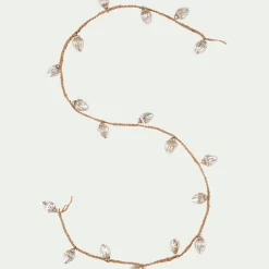 Guirlande De Noël*alinea Guirlande de Noël en verre et jute L152cm - Argenté