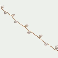 Guirlande De Noël*alinea Guirlande de Noël en verre et jute L152cm - Argenté