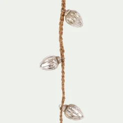 Guirlande De Noël*alinea Guirlande de Noël en verre et jute L152cm - Argenté