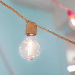 Luminaire Exterieur|Guirlandes Lumineuses Extérieur*alinea Guirlande électrique avec câble en jute 10 ampoules 8m - Naturel