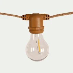 Luminaire Exterieur|Guirlandes Lumineuses Extérieur*alinea Guirlande électrique avec câble en jute 10 ampoules 8m - Naturel