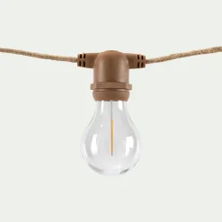 Luminaire Exterieur|Lampes Solaires & Nomades*alinea Guirlande lumineuse solaire en jute - 8m Naturel