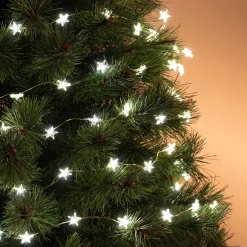 Guirlande De Noël*alinea Guirlande lumineuse étoiles L295cm - Argenté