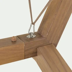 Hamac*alinea Hamac en acier effet teck - Beige