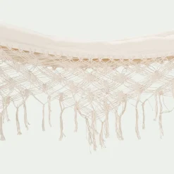 Hamac*alinea Hamac en coton avec finition en macramé - blanc ventoux