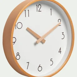 Horloge*alinea Horloge en bois de hêtre D26cm - naturel Blanc