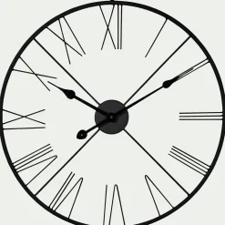 Horloge*alinea Horloge murale en fer D60cm Noir