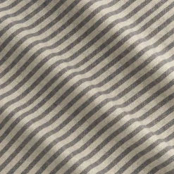 Housse De Couette*alinea Housse de couette à rayures en flanelle de coton 240x220cm - Gris