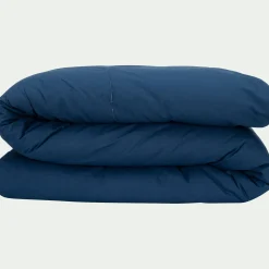 Housse De Couette*alinea Housse de couette en coton bio 240x220cm - abysse Bleu