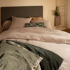 Housse De Couette*alinea Housse de couette en lin lavé 240x220cm - Beige