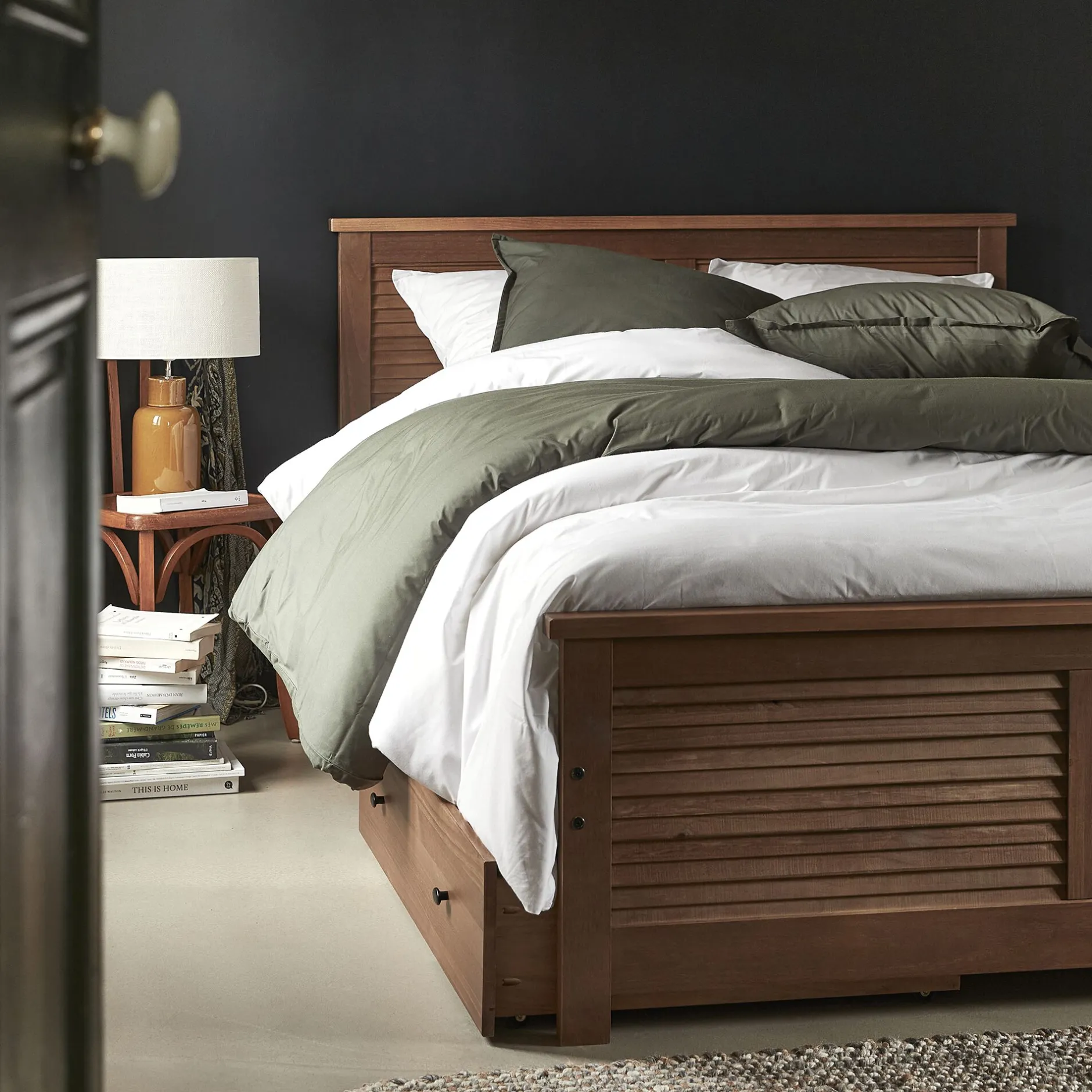 Housse De Couette*alinea Housse de couette en percale de coton 240x220cm - cèdre Vert