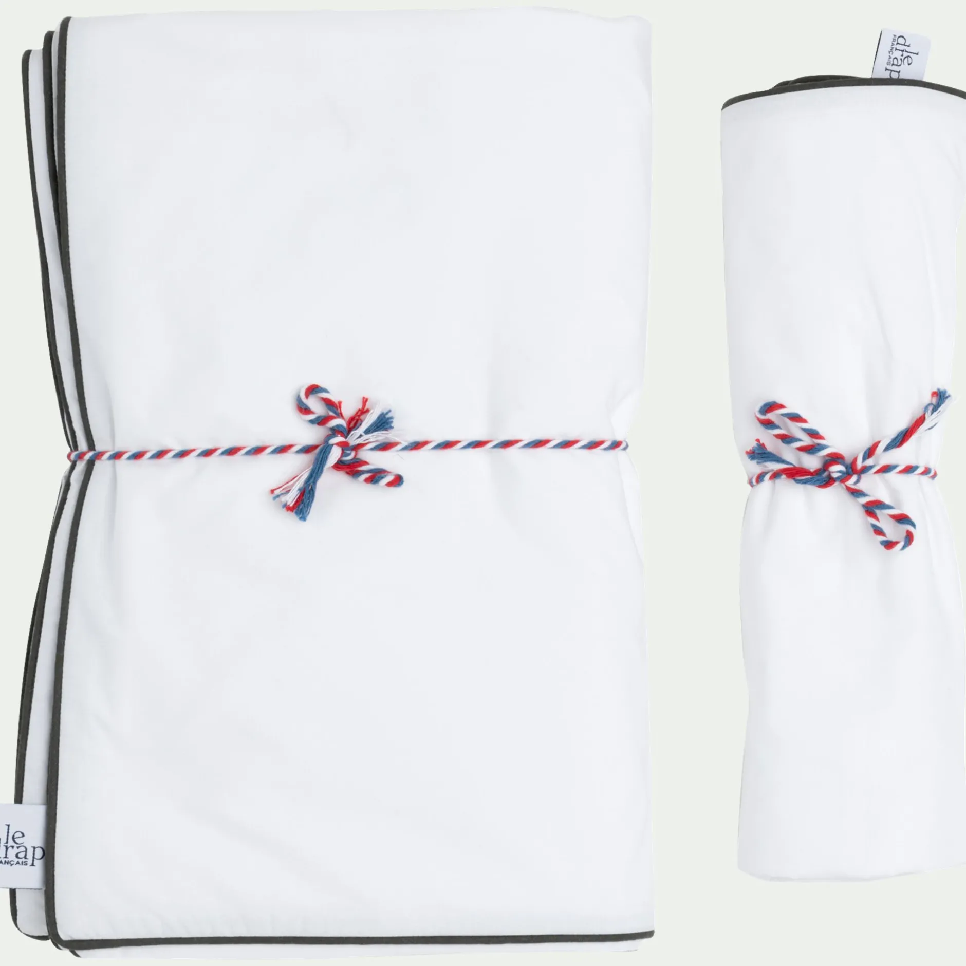 Housse De Couette*alinea Housse de couette en percale de coton 260x240cm - Blanc