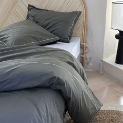 Housse De Couette*alinea Housse de couette en percale de coton 240x220cm - cèdre Vert