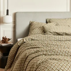 Housse De Couette*alinea Housse de couette en percale de coton 240x220cm - brun Marron