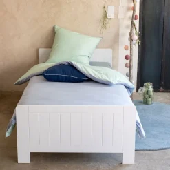 Bureau Enfant|Linge De Lit Enfant*alinea Housse de couette enfant bicolore 140x200cm et 1 taie d'oreiller 63x63cm - Bleu