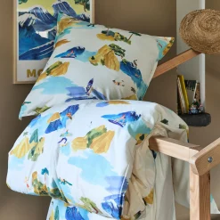 Bureau Enfant|Linge De Lit Enfant*alinea Housse de couette motif sormiou 140x200cm et 1 taie d'oreiller 63x63cm - Blanc