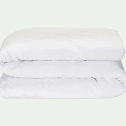 Housse De Couette|Parure De Lit*alinea Housse de couette 260x240cm en percale de coton - Blanc
