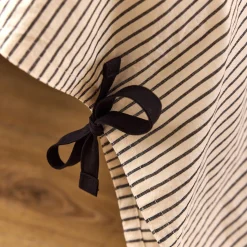 Housse De Couette*alinea Housse de couette 240x220cm en coton lavé à motif rayures - Blanc