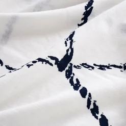 Parure De Lit*alinea Housse de couette 260x240cm et 2 taies d'oreiller 63x63cm en coton flammé lavé - Blanc