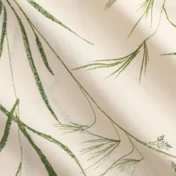 Parure De Lit*alinea Housse de couette 240x220cm et 2 taies d'oreiller 63x63cm en coton à motif végétal - Beige