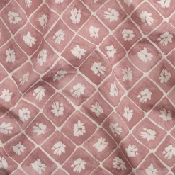 Parure De Lit*alinea Housse de couette 260x240cm et 2 taies d'oreiller 63x63cm en coton lavé - Rose