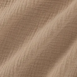 Parure De Lit*alinea Housse de couette 260x240cm et 2 taies d'oreiller 63x63cm en double gaze de coton - alpilles Beige