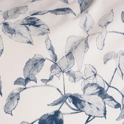 Parure De Lit*alinea Housse de couette 240x220cm et 2 taies d'oreiller 63x63cm en percale de coton motif végétal - Bleu