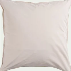 Parure De Lit*alinea Housse de couette 240x220cm et 2 taies d'oreiller 63x63cm en coton lavé à motif floral - Blanc