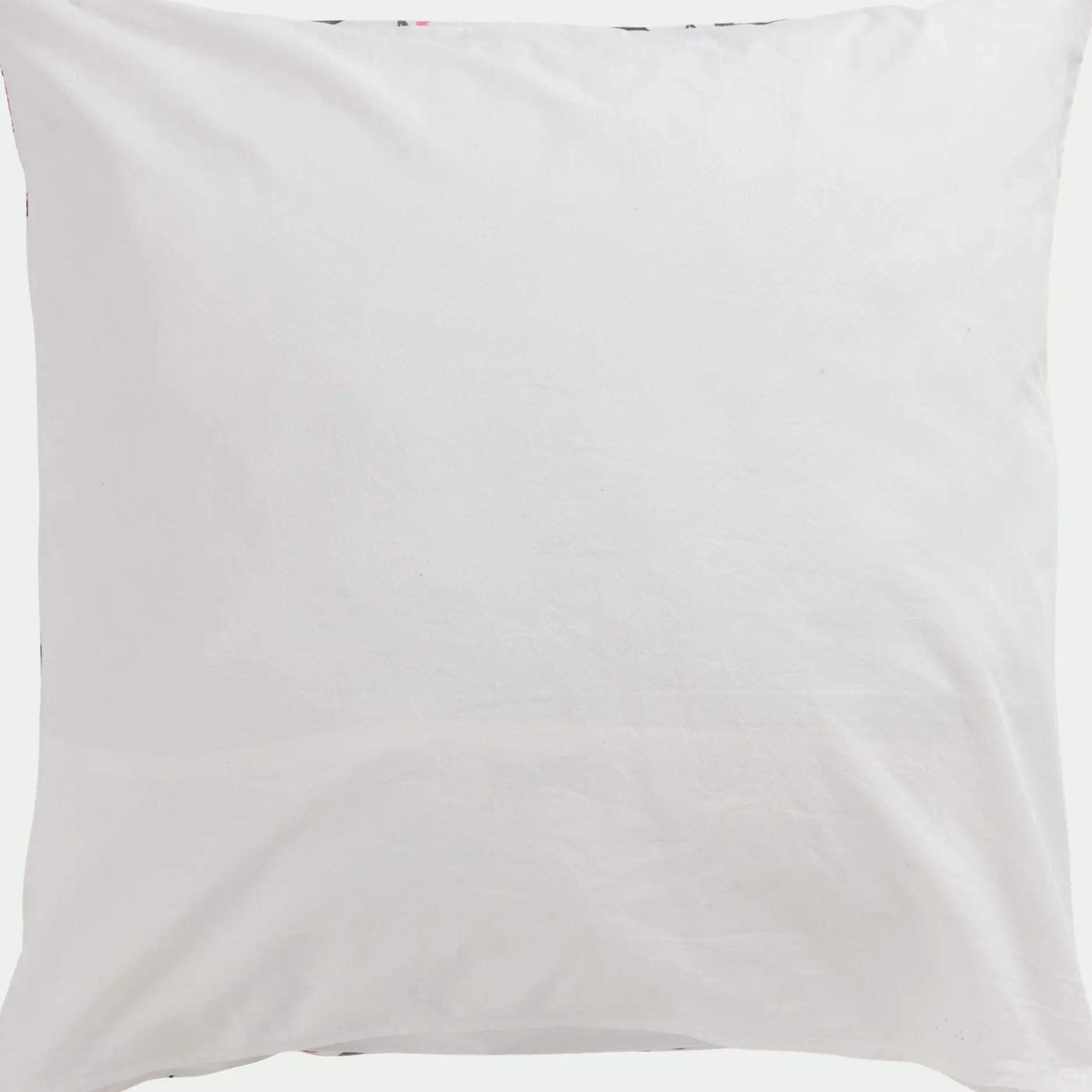 Parure De Lit*alinea Housse de couette 240x220cm et 2 taies d'oreiller 63x63cm en percale de coton lavé motif floral - Jaune