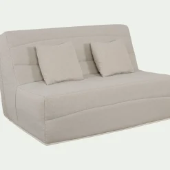 Housse Clic-Clac & Bz*alinea Housse pour canapé BZ et 2 housses de coussin 160x200 cm - Beige