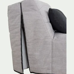 Housse Clic-Clac & Bz*alinea Housse pour canapé BZ et 2 housses de coussin 160x200cm - borie Gris
