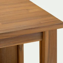 Îlot Central*alinea Ilot central de cuisine avec rangement en acacia L125cm - Bois foncé