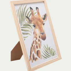Matelas Enfant|Déco Murale*alinea Image aquarelle encadrée girafe - A4 Naturel