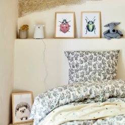 Matelas Enfant|Déco Murale*alinea Image aquarelle encadrée Hérisson - A4 Beige