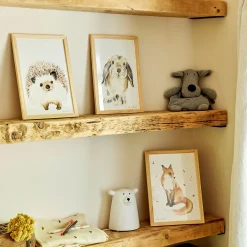 Matelas Enfant|Déco Murale*alinea Image aquarelle encadrée Hérisson - A4 Beige