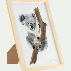 Matelas Enfant|Déco Murale*alinea Image aquarelle encadrée Koala - A4 Beige