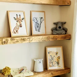 Matelas Enfant|Déco Murale*alinea Image aquarelle encadrée Éléphant - A4 Beige