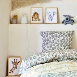 Matelas Enfant|Déco Murale*alinea Image aquarelle encadrée Éléphant - A4 Beige