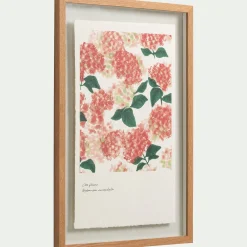 Toile, Tableau Et Affiche*alinea Image encadrée d'hortensias 45x63cm - Rose