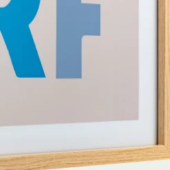 Matelas Enfant|Déco Murale*alinea Image encadrée motif surf 33x43cm - Bleu