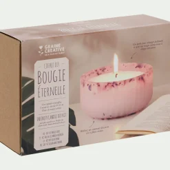 Bougie Et Photophore De Noël|Objet Décoratif De Noël*alinea Kit de création d'une bougie éternelle Rose