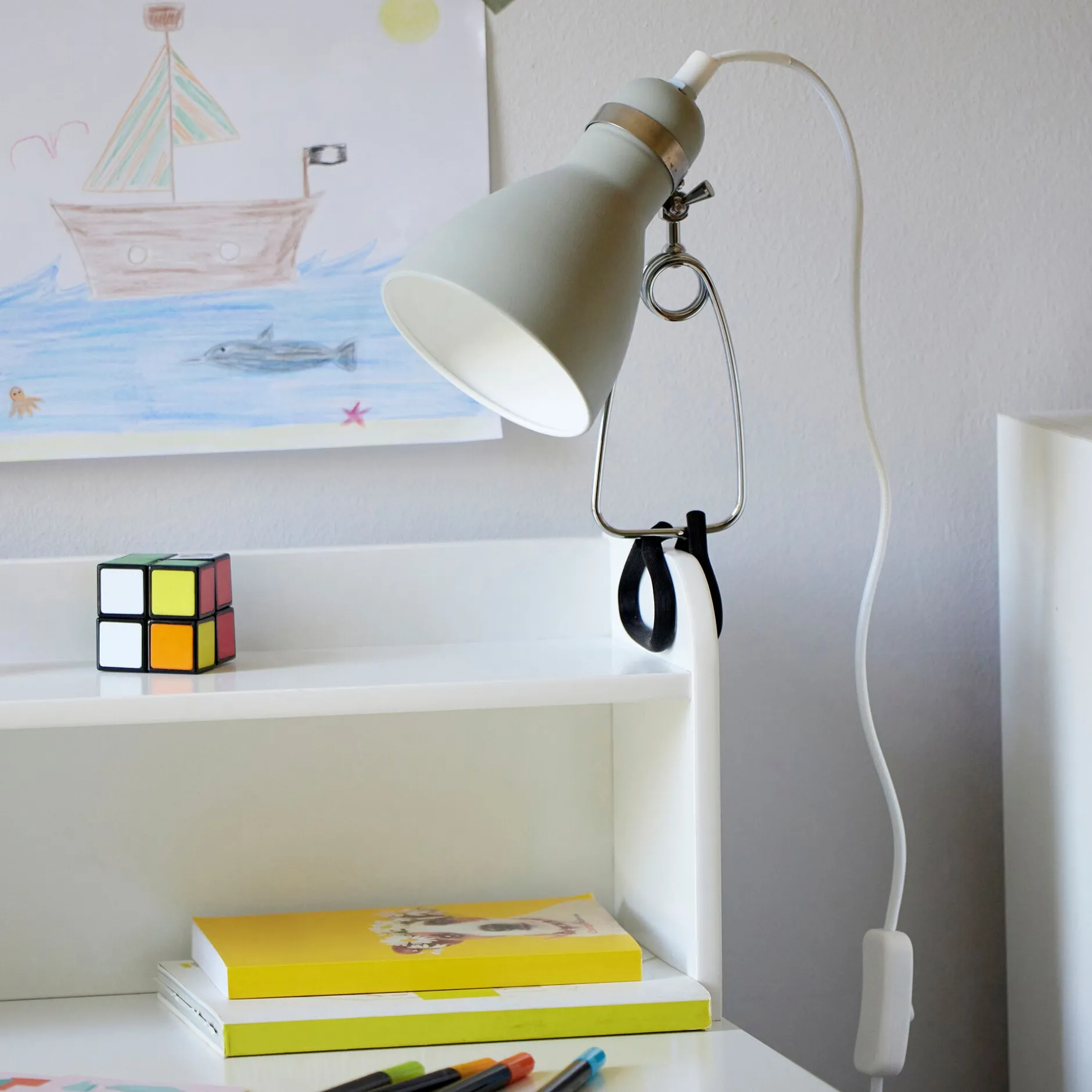 Matelas Enfant|Lampe Chambre Enfant*alinea Lampe à pince - olivier h29,5cm Vert