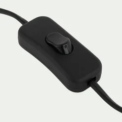 Lampe À Poser*alinea Lampe à poser design en acier et verre H25cm - Blanc