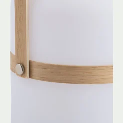 Luminaire Exterieur|Lampe Et Lampadaire D'Extérieur*alinea Lampe à poser extérieur nomade H26,50xD14,50cm - Blanc