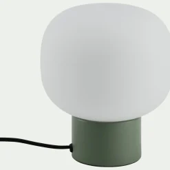 Lampe À Poser*alinea Lampe à poser électrifiée en verre et en fer - Vert