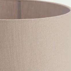 Lampe À Poser*alinea Lampe à poser électrifiée en céramique et coton D35cm - sable Beige